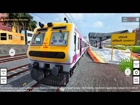 Mumbai FAST Local Driving in RG Train Tech Demo | Train Videos Indian Railways Games (Download NOW)