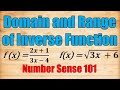 Inverse Functions and Their Domains