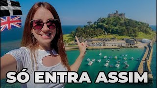 NÃO IMAGINAVA UM LUGAR ASSIM NA INGLATERRA -  Castelo St Michaels Mount em Cornwall