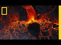 Humpback Whales and Volcanic Landscapes