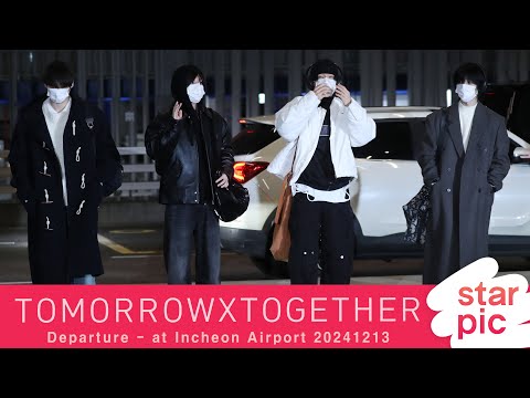 TXT '새벽부터 멋짐장착!' [STARPIC]  / TOMORROWXTOGETHER Departure - at Incheon Airport 20241213