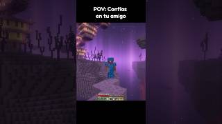 Cuando intentas Trollear a tu Amigo PRO en Minecraft 😂 #mikecrack