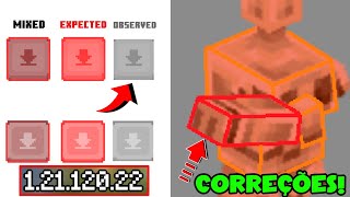 MINECRAFT PE 1.21.120.22 | NOVAS MUDANÇAS E CORREÇÕES !! (Bedrock)