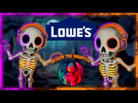FIRST LOOK | Lowe’s 2025 Haunted Living 3ft Animated LED Party Skeleton Animatronic Halloween Prop
