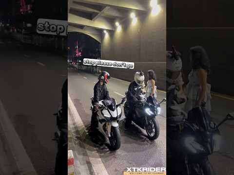 i am so unlucky guys look she left me alone🏍️#race #ktm #dukelover #ktmlover #bikergirl #wait #fyp