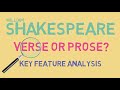 Understanding Verse and Prose