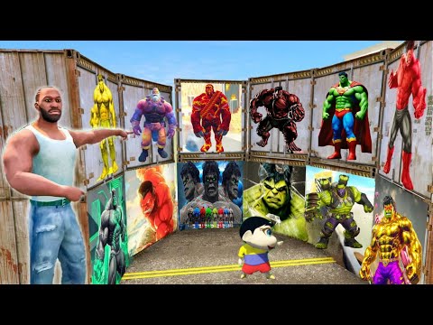 Franklin Open Mystery Hulk Containers - INDIAN BIKE DRIVING 3D