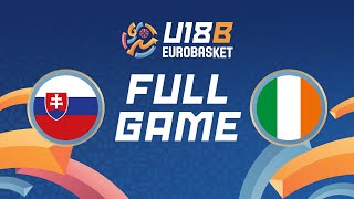 Slovakia v Ireland | Full Basketball Game | FIBA U18 Women's EuroBasket 2025 Division B