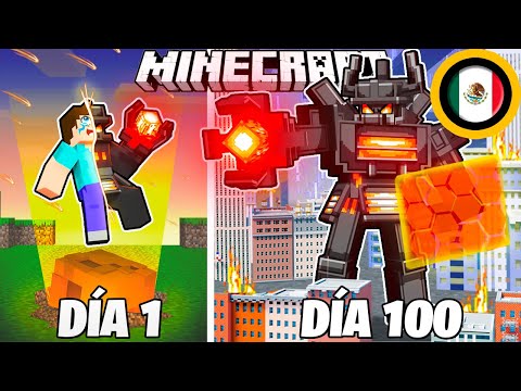 ¡Sobreviví 100 DÍAS como un TITÁN JUGGERNAUT en Minecraft HARDCORE!