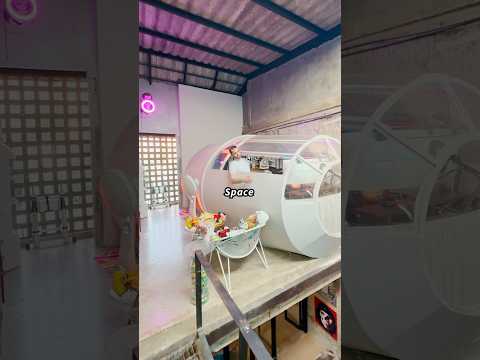 He has a spaceship in his home! 😲 #thailand