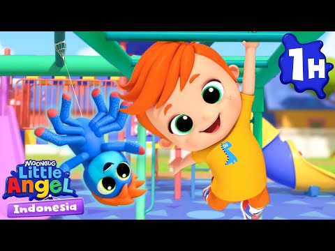 Serunya Main Seluncuran! | Little Angel | Lagu Anak Favorit | Nursery Rhymes Indonesia