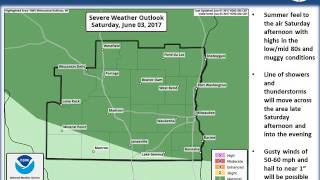 Southern Wisconsin Weekend Severe Thunderstorm Outlook