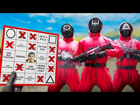 WARZONE BINGO but it's SQUID GAME