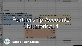 Partnership Accounts - Numerical 1