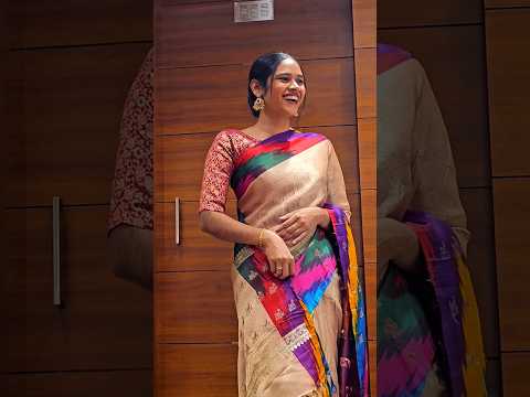 28 years old banarasi silk saree reuse draping for friend
