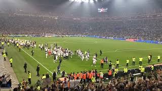 tour d'honneur joueurs OL STRASBOURG