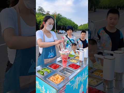 🥰 Satisfying with street food 🥳 #streetfood #satisfying #satisfyingvideo