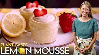 Make Dreamy Plant-Based Lemon Mousse in Minutes: PURE BLISS! #sugarfree #vegan