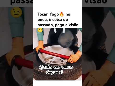 Como encher o pneu sem canhão #borracheiro #carros #oficina #manutenção