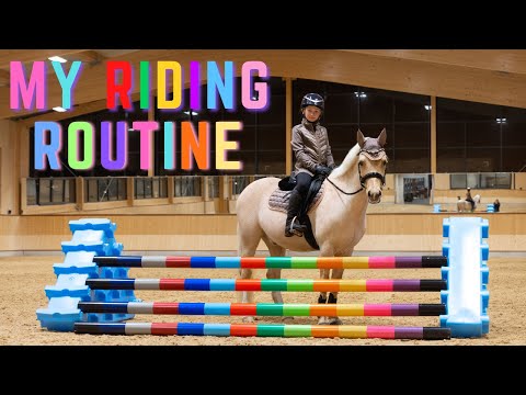 POPCORN AND HARLOW'S RIDING ROUTINE * NEW SHOW JUMPS *