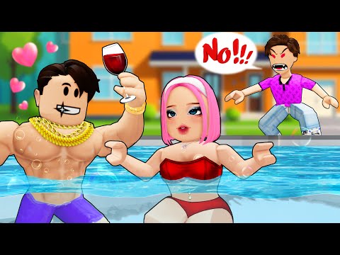 ROBLOX Brookhaven 🏡RP - FUNNY MOMENTS: SHOCKED: My Crush Likes My Dad | Roblox Idol