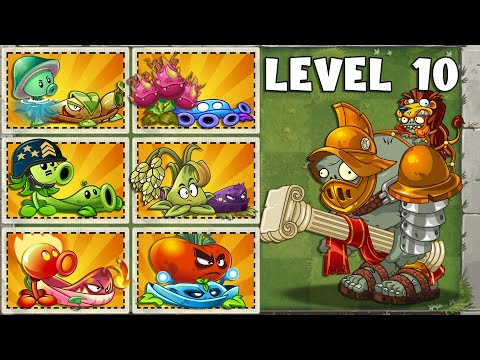 Random 30 Pair Team Plants vs Gladiator Gargantuar Zombie Level 10 - Who Will Win? - PvZ 2 Challenge