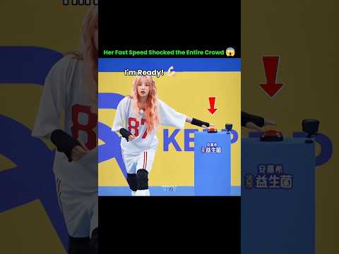 She defeated all the men with her speed 😱😠#blackpink #jennie #lisa #rosé #jisoo #shorts #kpop