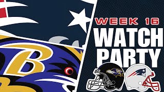 New England Patriots vs Baltimore Ravens Week 16 LIVE WATCH PARTY + REACTIONS!