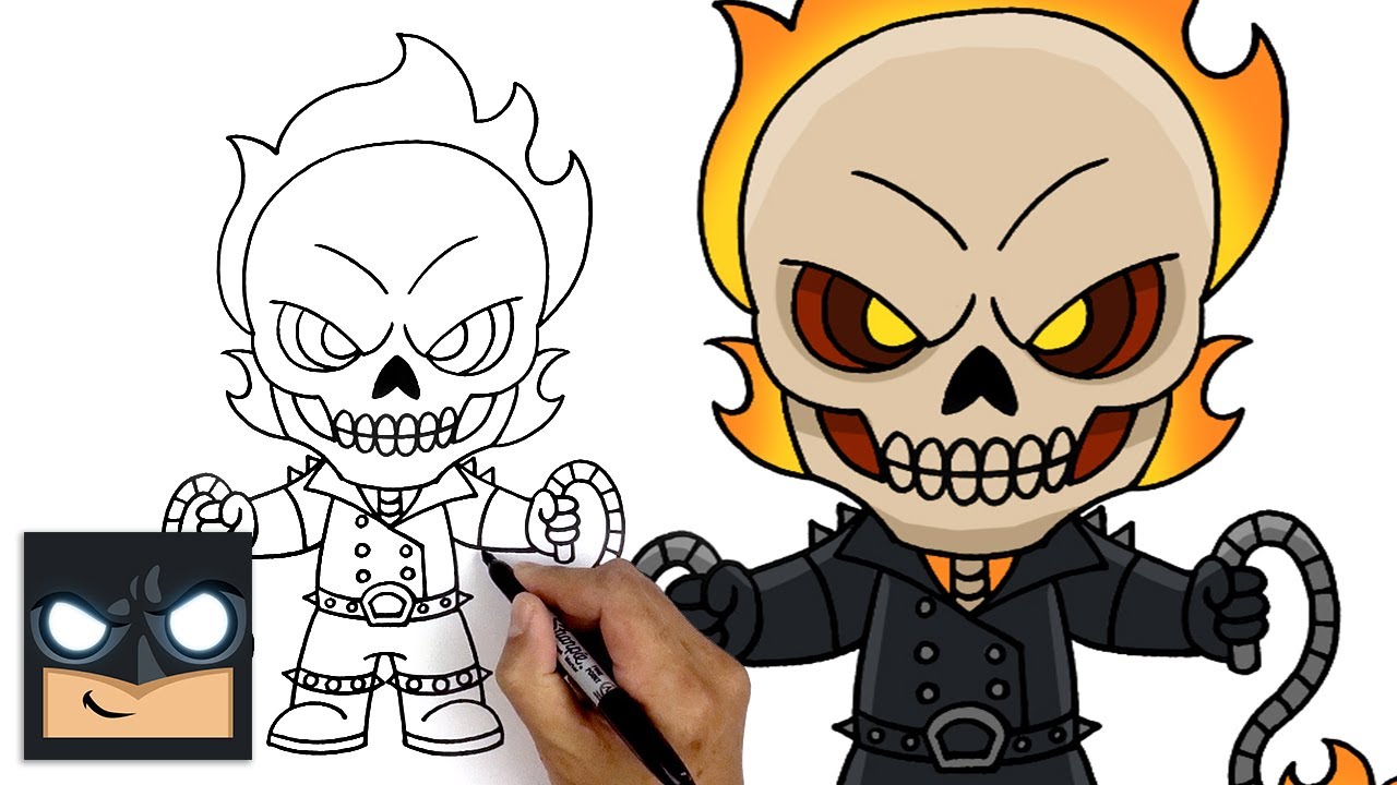 How To Draw Ghostrider - Fortnite