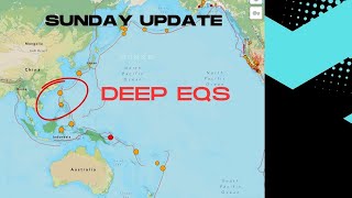 Deep Earthquakes around the Philippines Region today. Kilauea Volcano close to erupting. Sunday