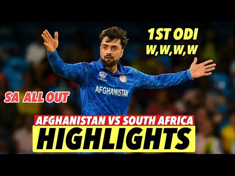 AFGHANISTAN VS SOUTH AFRICA 1st ODI MATCH FULL HIGHLIGHTS | SA VS AFG 2024 -