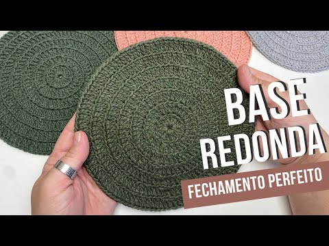 BASE REDONDA- Com fechamento invisível e perfeito - PASSO A PASSO FÁCIL E DESCOMPLICADO