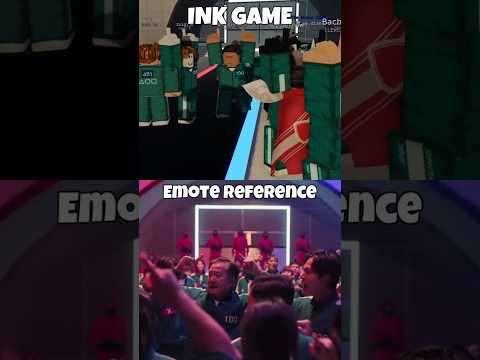 INK GAME Emote vs Squid Game Meme Reference Comparison 3  #roblox #inkgame #squidgame