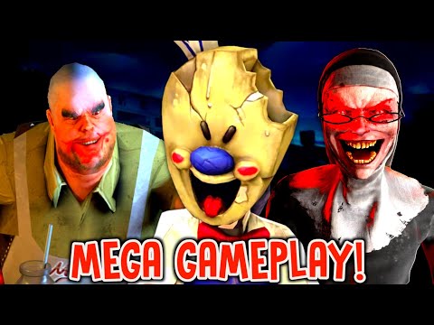 AFFRONTO MR MEAT, ICE SCREAM ed EVIL NUN TUTTI e 3 in un SOLO VIDEO 😃 MEGA GAMEPLAY