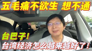 粉紅幻想窮台後收台，沒想到這幾年脫鈎後台灣經濟反而越來越好了。網上發牢騷，看到台灣經濟好，自己痛不欲生。