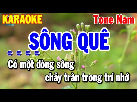 Karaoke Sông Quê Tone Nam Nhạc Sống Beat Chuẩn Dễ Hát 2024 | Thanh Hải Karaoke