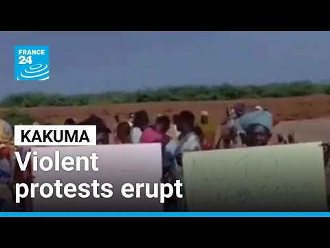 YouTube video thumbnail: Kakuma: Violent Protests Erupt at Kenyan Refugee Camp Over Aid Cuts