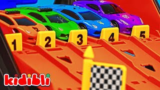 🏎️ HotWheels Yarış Pistleri Yanıyor! Hızlı Oyuncak Arabalar 🏁 Hangi Araba Kazanacak? | Kidibli