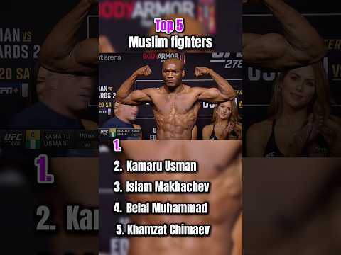 Top 5 Muslim fighters ☪️ #ufc #mma #islam #top5 #khabib #khamzatchimaev