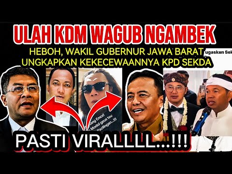 Heboh, Perseteruan antara Wagub Jabar dan Sekda Jabar di Medsos, KDM: Mungkin mereka saling Rindu 