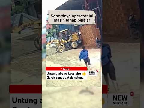 Operator belajar ..  #operator #nabrakmobil