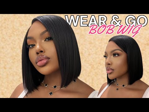 EASY WEAR & GO BOB WIG| Parting Max 7×6 GLUELESS  |  FT LuvMe Hair