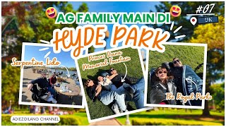 AG FAMILY MAIN DI HYDE PARK,PRINCES DIANA MEMORIAL FOUNTAIN, LONDON!!
