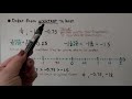 Comparing and Ordering Rational Numbers