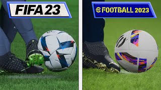 FIFA 23 vs eFootball 2023 Graphics Video Comparison