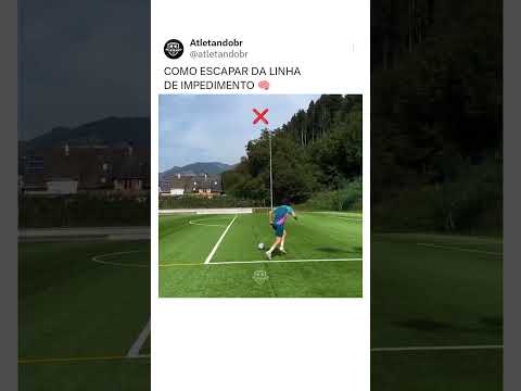 A melhor forma de escapar do impedimento no futebol ❌#futebol #jogador #atletas #fut #atletandobr