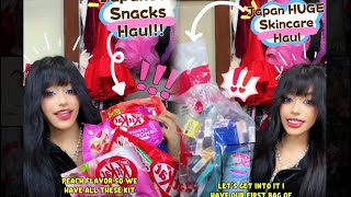 ⚠️HUGE JAPAN SKINCARE AND SNACK HAUL😤💓Part 1🥰 #Sachihauls Episode 1❤️