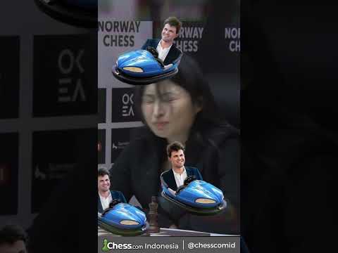 Langsung Gak Fokus Lagi!😂 GM Magnus Carlsen dan GM Ju Wenjun, Norway Chess #catur #chessmemes