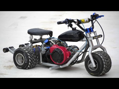 Homemade 200cc Mini TRIKE !? Full Process +TEST