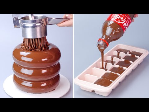 Extra Chocolate Cake Decorating You Must Try | Satisfying Cake Decorating Recipes | So Yummy